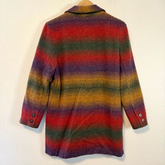 American Eagle Western Style Wool Blend Blazer Jacket Size Medium - Picture 7 of 8